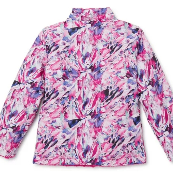 SwissTech Girls Reversible Pink/Fushia/Gray Hooded System Jacket - Size 7-8 - Picture 11 of 16